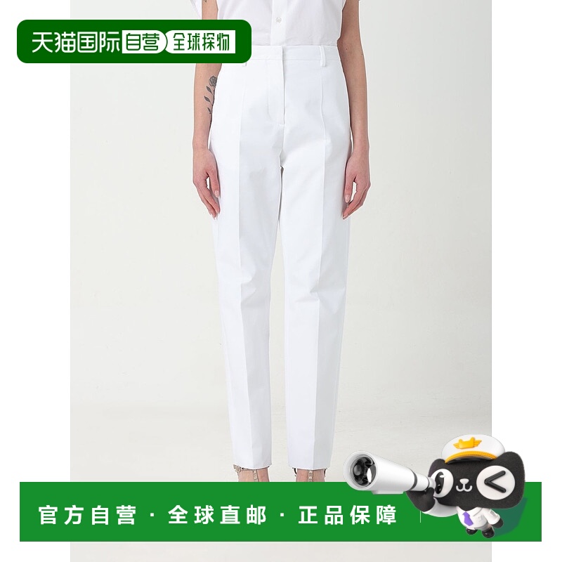 1h可退 VALENTINO 女士休闲裤 4B0RB5V05DN001 SS2024 白色