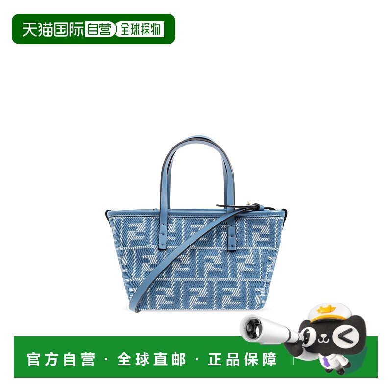 FENDI 女士斜挎包 8BS096AUPXF1SKL SS2025 蓝色 Denim-Effect Ff