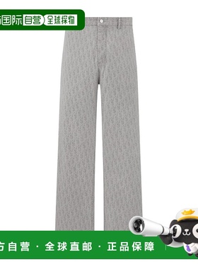 DIOR 男士牛仔裤 513D191A3001C880 CO 灰色直筒裤