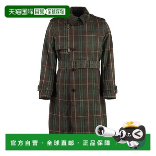 1h可退 潮奢 Burberry 巴宝莉 男士 格紋腰帶風衣 80984751风衣