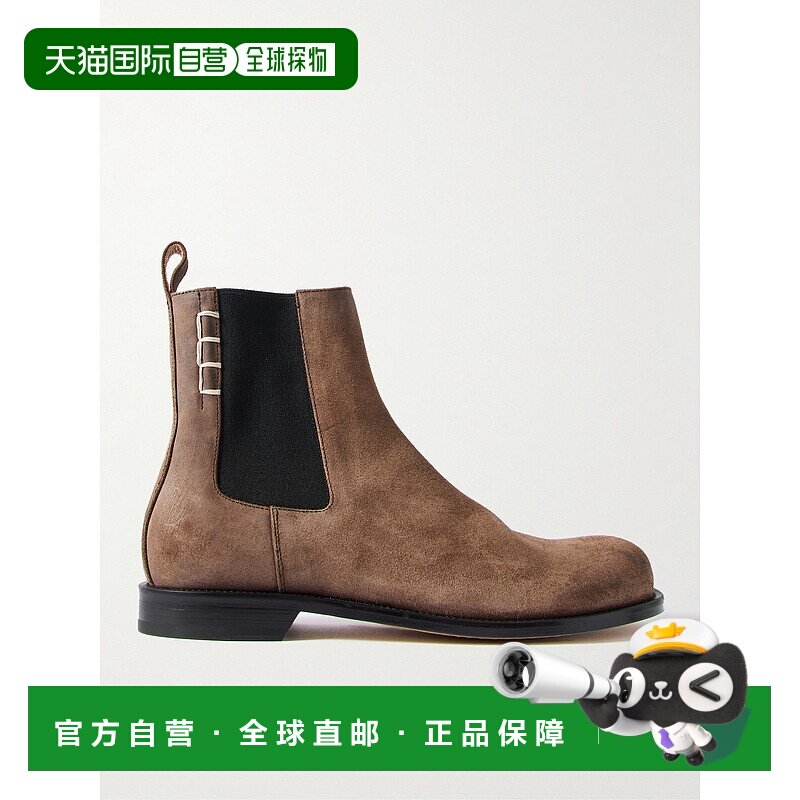 1h可退 潮奢 J.W. Anderson 男士 打蜡皮革切尔西靴 CT0003LA0319