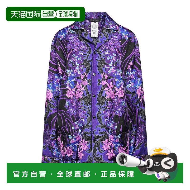 1h可退 潮奢 Versace 范思哲 女士 睡衣 purple紫色新款