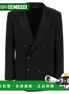 TOM FORD 男士西服 JLNP02SVP04NAA SS2026 黑色 Tone-on-tone po