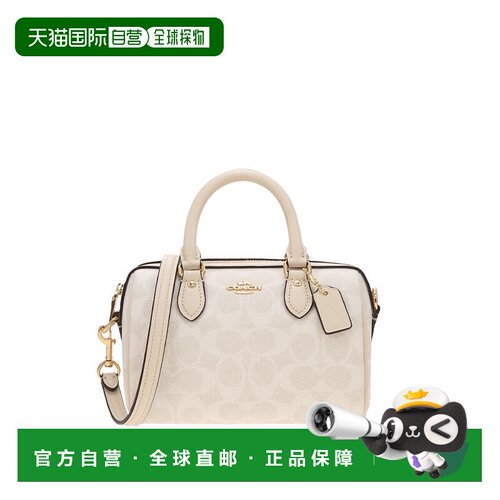COACH 女士潮流百搭单肩斜挎手提包迷你波士顿单肩包斜挎包CW329