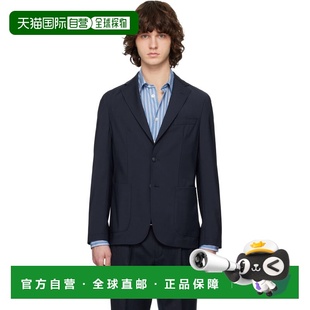 1h可退 潮奢 BOSS 波士 男士 海军蓝 Washable Slim-Fit 西装外套