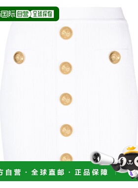 BALMAIN 女士半身裙 EF1LB290KB070FA SS2025白色包臀裙短裙