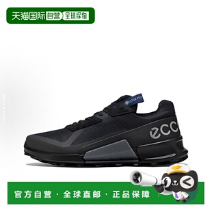 自营 ecco爱步男款运动鞋户外轻盈舒适低帮款黑色82283451052
