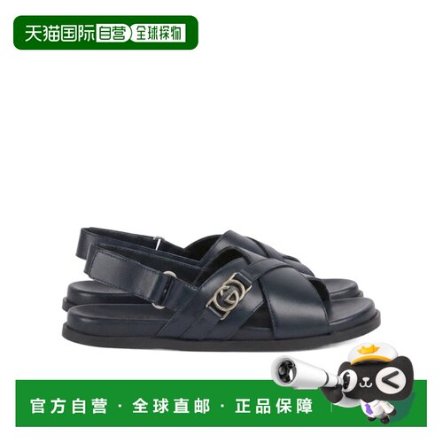 GUCCI 男童凉鞋 856594AAFT74009 SS2026 深棕色魔术贴