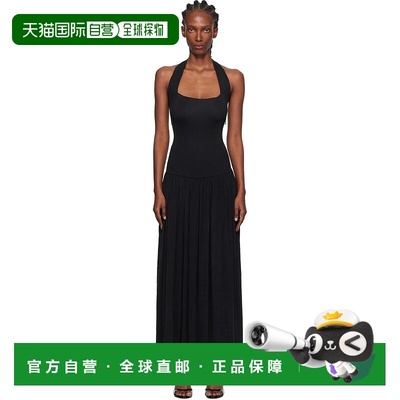 1h可退 潮奢 AYA MUSE 女士 黑色 Quill 连衣裙 AMPF2524长裙