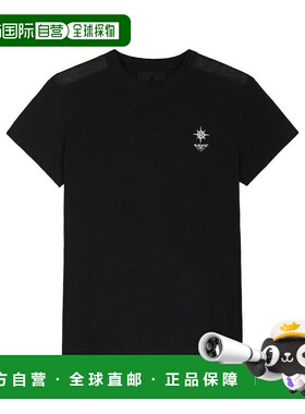 GIVENCHY 女士衬衫 BW707Z3Z5S001 SS2021 黑色 印花短袖T恤