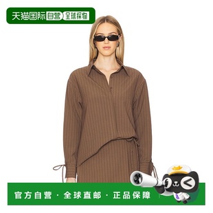 dot 女士 brown棕色 潮奢 舒适时 LT5739B line 衬衫 1h可退 Koa