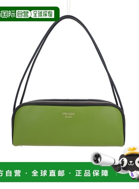 1h可退 潮奢 Prada 普拉达 女士 PRADA 飘带光滑皮革肩包 1BC249V
