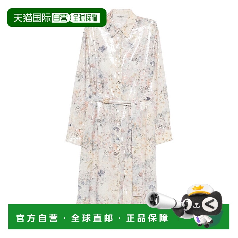 1h可退 潮奢 GOLDEN GOOSE 女士 Goose 金色多色连衣裙 GWP02471P