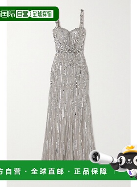 1h可退 潮奢 Jenny Packham 女士 Bright Gem 带缀饰绢网礼服 JPC