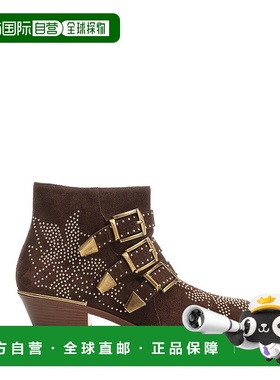 CHLOÉ 女士高跟鞋 CH25A134RY27Z AW2025 绿色 `Susan` Ankle Boo