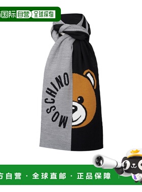1h可退 奢淘 Moschino 拼接细节围巾 男 M30780M2954BCW