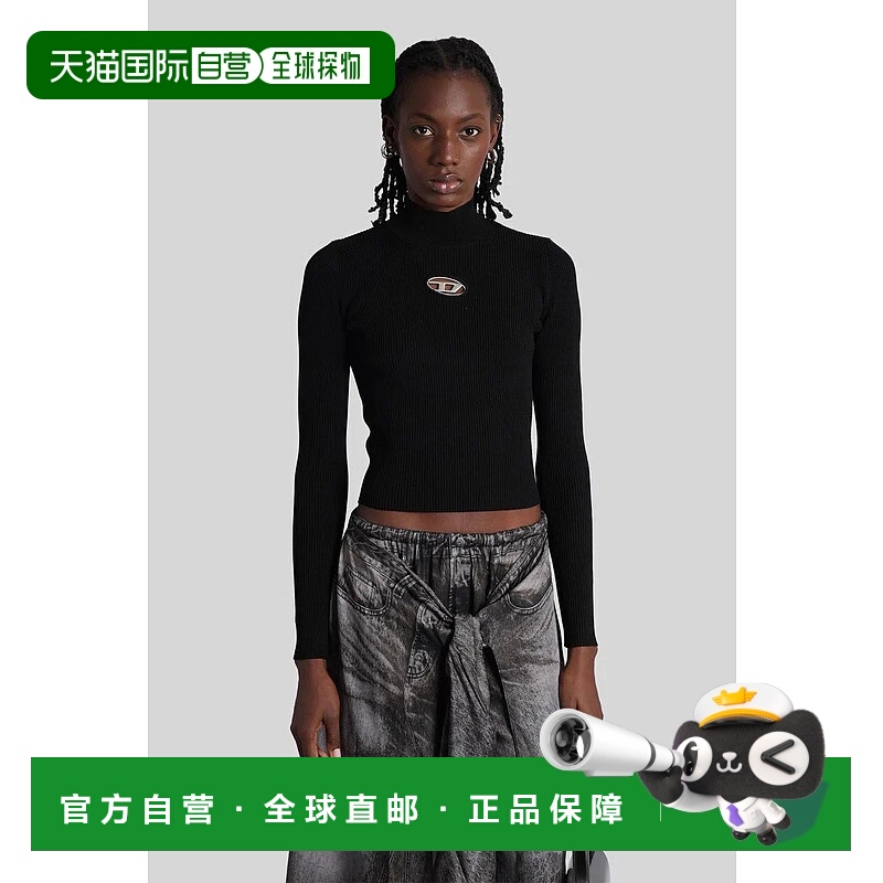 1h可退 DIESEL 女士针织衫 429793A141870DLAX AW2025 黑色