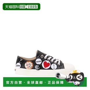 AW2025 1h可退 MA15253GOMMF000A 女士运动鞋 黑色 MOSCHINO