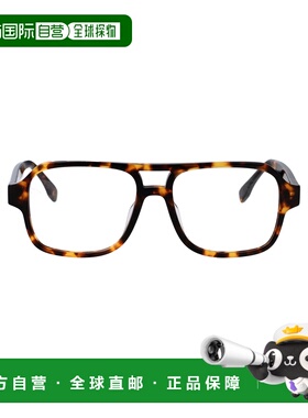 FENDI 男士眼镜 FE50131I056 SS2026 黑色 几何平光镜