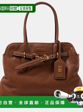 1h可退 潮奢 Miu Miu 缪缪 女士 Aventure 中号皮革手提包斜挎包