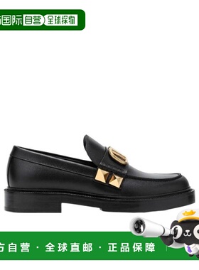 VALENTINO 男士商务休闲鞋 XY2S0F09ELI0NO CO 黑色  Vlogo休闲商