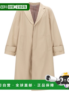 THOM BROWNE 男士外套 MOU629A06111250 SS2025 白色风衣