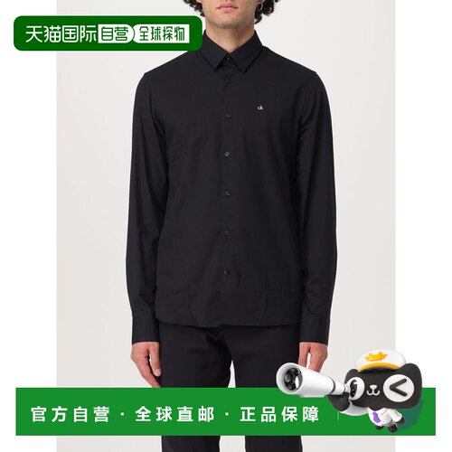 CALVIN KLEIN 男士衬衫 K10K110856BEH AW2024 黑 【付后1h可退】