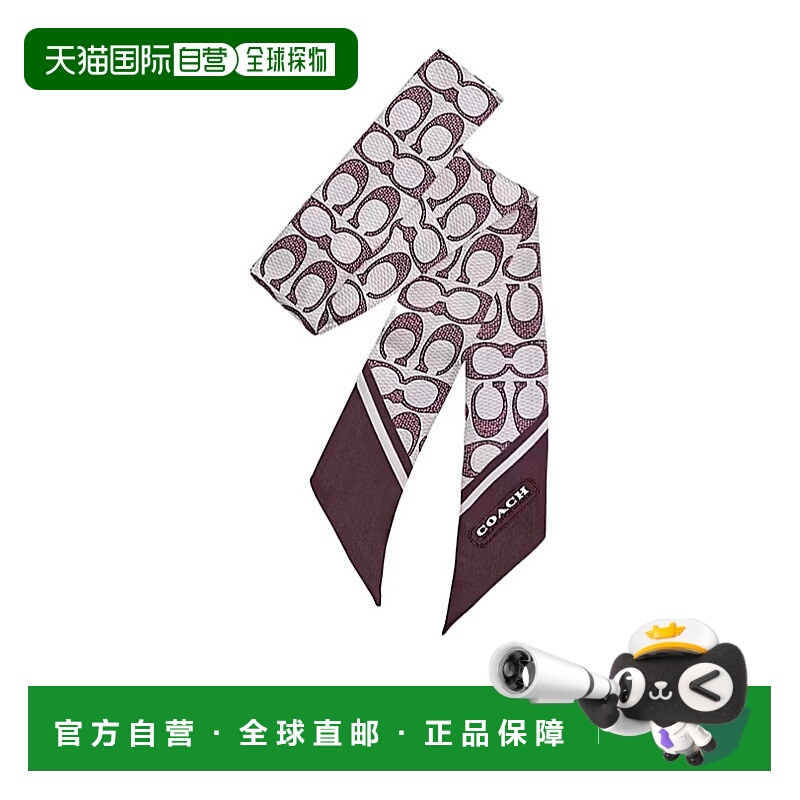 COACH 女士围巾 C2783MPL AW2025 花色 纹理印花丝巾