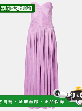 1h可退 潮奢 Simkhai 女士 Aubriella 褶皱打褶礼服连衣裙长裙