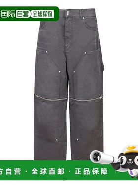 GIVENCHY 男士牛仔裤 BM51BJ5Y8B001 AW2023 黑色工装裤休闲裤