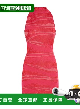 BALMAIN 女士连衣裙 EF0R3088KI30OKE SS2025 红色 无袖连衣裙