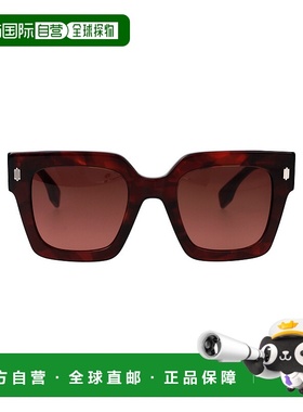 1h可退 FENDI 女士太阳镜 FE40101I54F AW2024 红色 FENDI ROMA