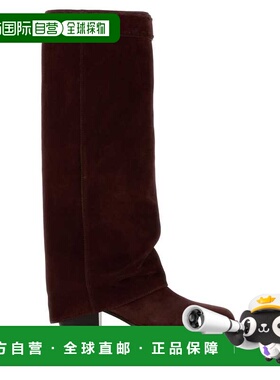 FENDI 女士靴子 8W8566QK9F1R5D SS2026 酒红色 Burgundy suede M