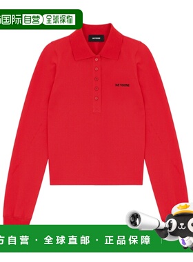 WE11DONE 女士POLO衫 WDTT025725WRD SS2025 红色
