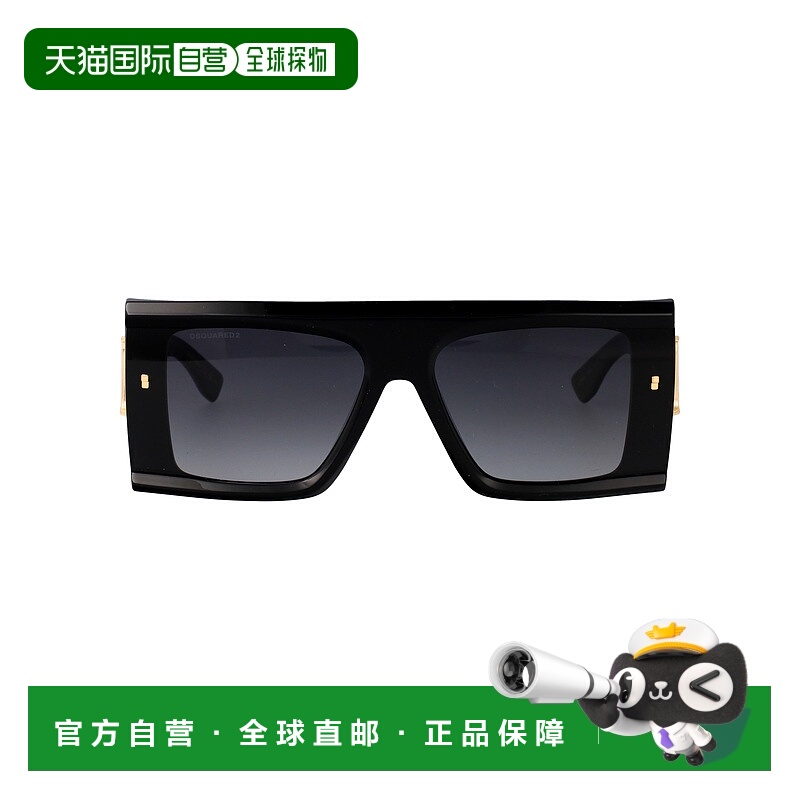 1h可退 DSQUARED2 女士太阳镜 D20169S807 SS2025 黑色 Sunglasse