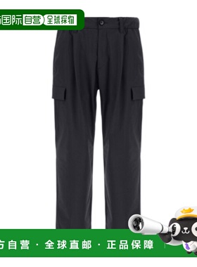 HERNO 男士休闲裤 PT00035UR12742S9490 AW2025 黑色工装裤