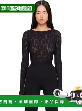 1h可退 潮奢 Wolford 女士 黑色 Structured Lace String 连体衣