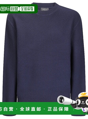 A.P.C. 男士针织衫 WVBCZH23434IAK AW2025 蓝色 Pull Thomas