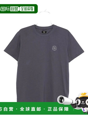 FENDI 男士T恤 FY1319AV0H0 AW2025 蓝色 Fendi T-Shirt Stamp Cl