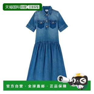 GANNI 女士连衣裙 A1030154091 SS2026 蓝色 牛仔连衣裙