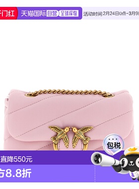 PINKO 女士斜挎包 100040A0F2P26Q SS2026 粉红色 LOVE PUFF BABY