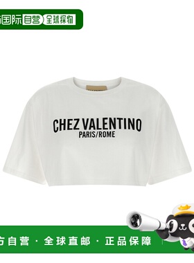 VALENTINO 女士T恤 BMG25QA4S0AN SS2026 白色 短款T恤短袖