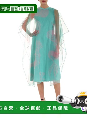 KENZO 女士连衣裙 2RO73990460 SS2020 绿色 Double layer dress