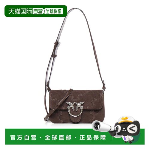 1h可退 PINKO 女士斜挎包 106244A0F6M11O SS2026 深棕色 Mini Lo
