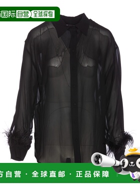 PINKO 女士衬衫 102855Z1XAZ99 SS2024 黑色 PINKO CIRCE shirt