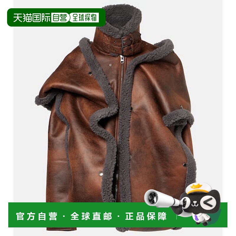 1h可退 潮奢 Y PROJECT 女士 Off 按扣人造皮毛饰边夹克