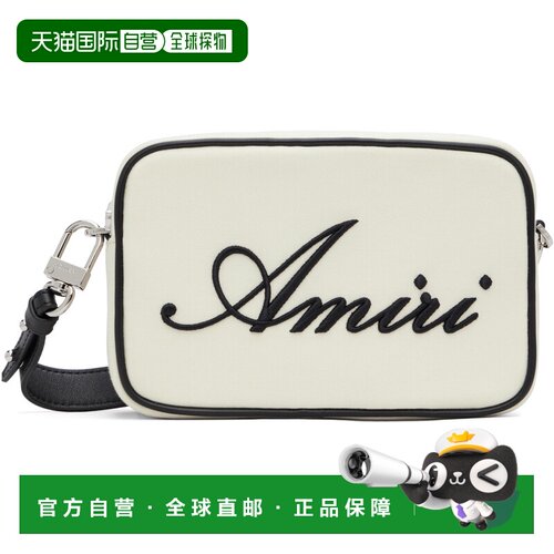 AMIRI 男士 灰白色 Embroidered 相机包 AM326BA002