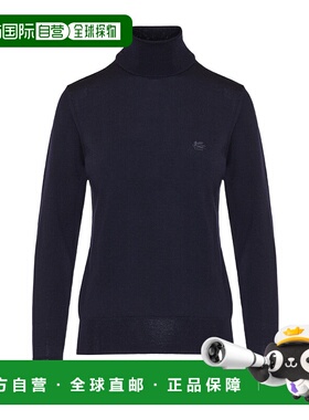 1h可退 ETRO 女士针织衫 WRKE0335AQ256B0665 AW2025 蓝色毛衣