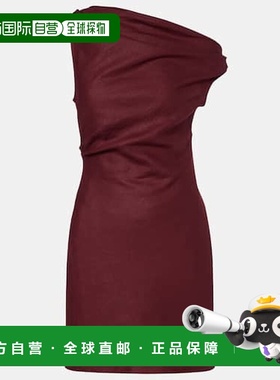 1h可退 潮奢 FAITHFULL THE BRAND 女士 Suis 垂褶亚麻迷你连衣裙