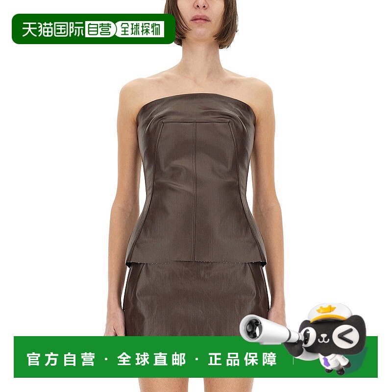 1h可退 RICK OWENS 女士背心吊带 RP01E7127SCT14 SS2025 褐色